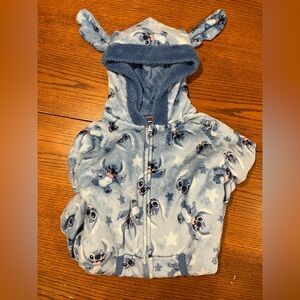 Stitch Disney Hooded Adult Onesie with Ears